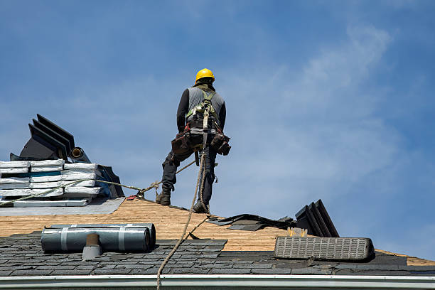 Professional Roofing technician working in Centralia, KS